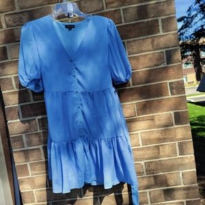 French kiss dress Medium lt blue.